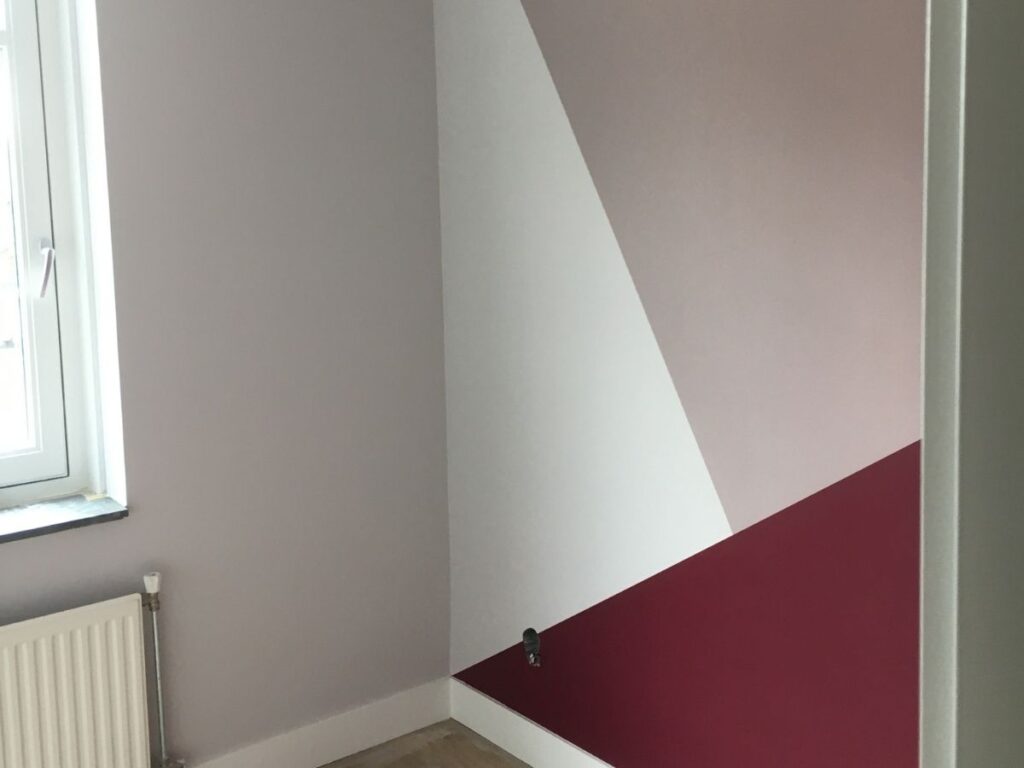 Muur schilderen in Amersfoort.